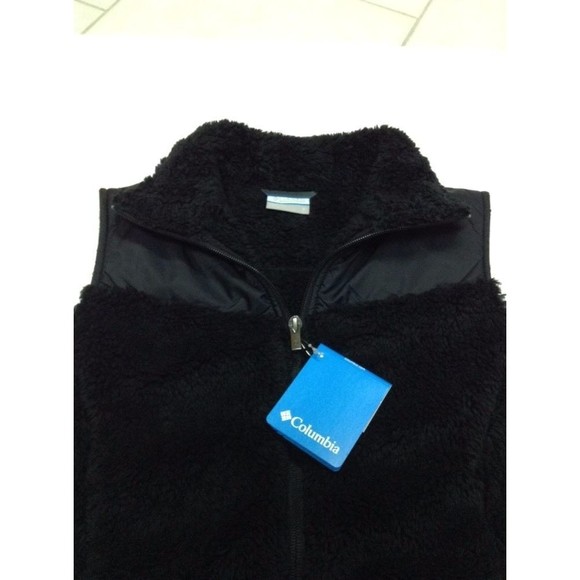 Columbia Vest Woman’s Black Polyester Nylon Small Fast Beauty Style Winter NWT - Picture 8 of 10